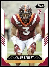 2021 Score Caleb Farley Rookie Virginia Tech Hokies #341