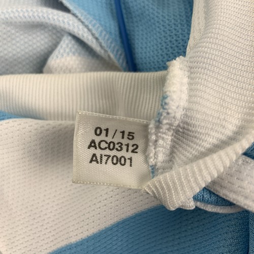 Men’s Adidas Vintage Argentina 2015/16 Home Jersey Size L - Picture 3 of 6