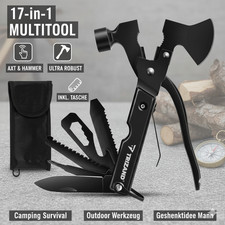 Multifunktionswerkzeug 17 in 1 Axt Hammer Zange Multitool Taschenmesser Messer