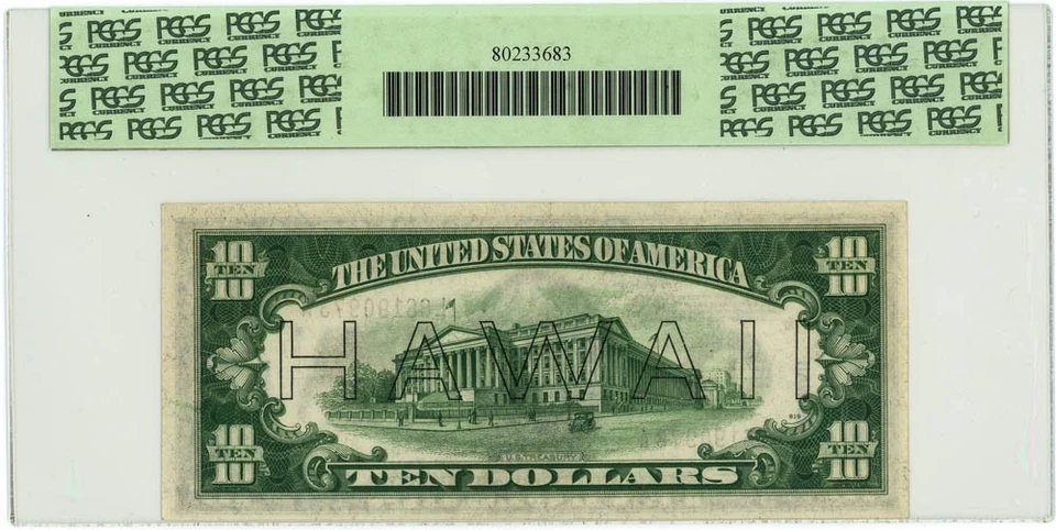 FR.2303 $10 1934A Hawaii Federal Reserve Note ChNew 63PPQ PCGS Currency 950750-6 - Image 2 of 3