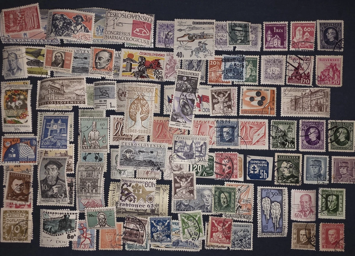 Prophila Collection Cecoslovacchia 100 Diversi Francobolli Speciali (Francobolli per i Collezionisti