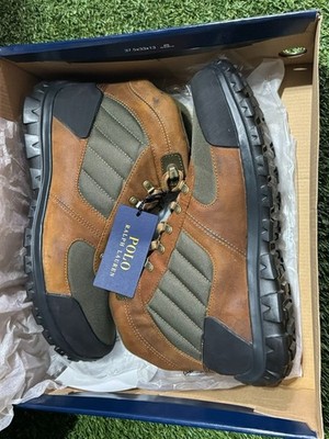 Polo Ralph Lauren Vtg Leather Trail Hiking Boots Shoes Outdoor Sneakers 13D