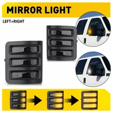 Switchback LED Side Mirror Light Turn Signal For 08-16 Ford F250-F550 SuperDuty