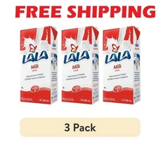 (3 pack) LALA Whole Milk UHT shelf-stable, unflavored, 32 oz Box...
