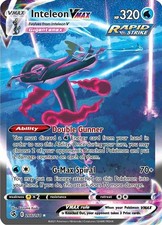 Inteleon VMAX - 266/264 - Pokemon Fusion Strike Sword Shield Alternate Art NM