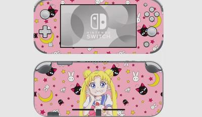 Nintendo Switch Lite Skin - Sailor Moon - Anime - rosa - Neu -