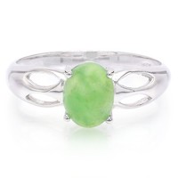 Cavill Herrenring Chrysopras 1,48Ct 925 Silber Oval GrüN GrößE 20