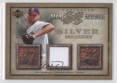 2006 Upper Deck Artifacts MLB Apparel Silver 83/250 Jake Westbrook #MLB-JW 2u3
