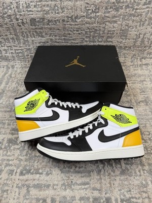 Größe 8,5 - Nike Air Jordan 1 High Golf Volt Gold DQ0660-105