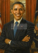 BARACK OBAMA 44TH PRESIDENT OF THE UNITED STATES AI PAINTING 5X7 PHOTO