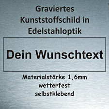 Klingelschild Briefkastenschild Namensschild Pokalschild Türschild selbstklebend