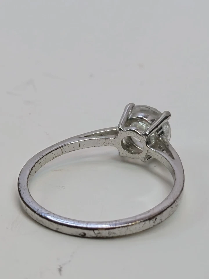 Винтажное подлинное кольцо AVON RJ Graziano с одним кубическим цирконием размер 11 - Изображение 3 из 4