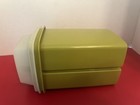 Tupperware Pickle Saver Olive Keeper Retro Avocado Green 1330-4 3 Piece Set 1970 — photo 4