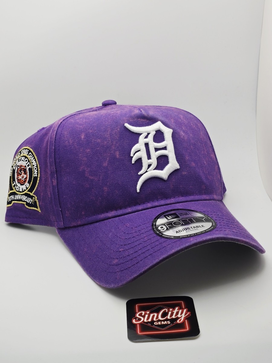 New Era Detroit Tigers Purple Distressed Denim 9forty A-Frame