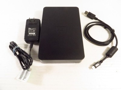WD 1TB Elements External Hard Drive Storage Backup WDBAAU0010HBK-00, As Is