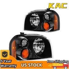 Headlight Assembly For 2001-2004 Nissan Frontier 2.4l3.3l Halogen Black Housing