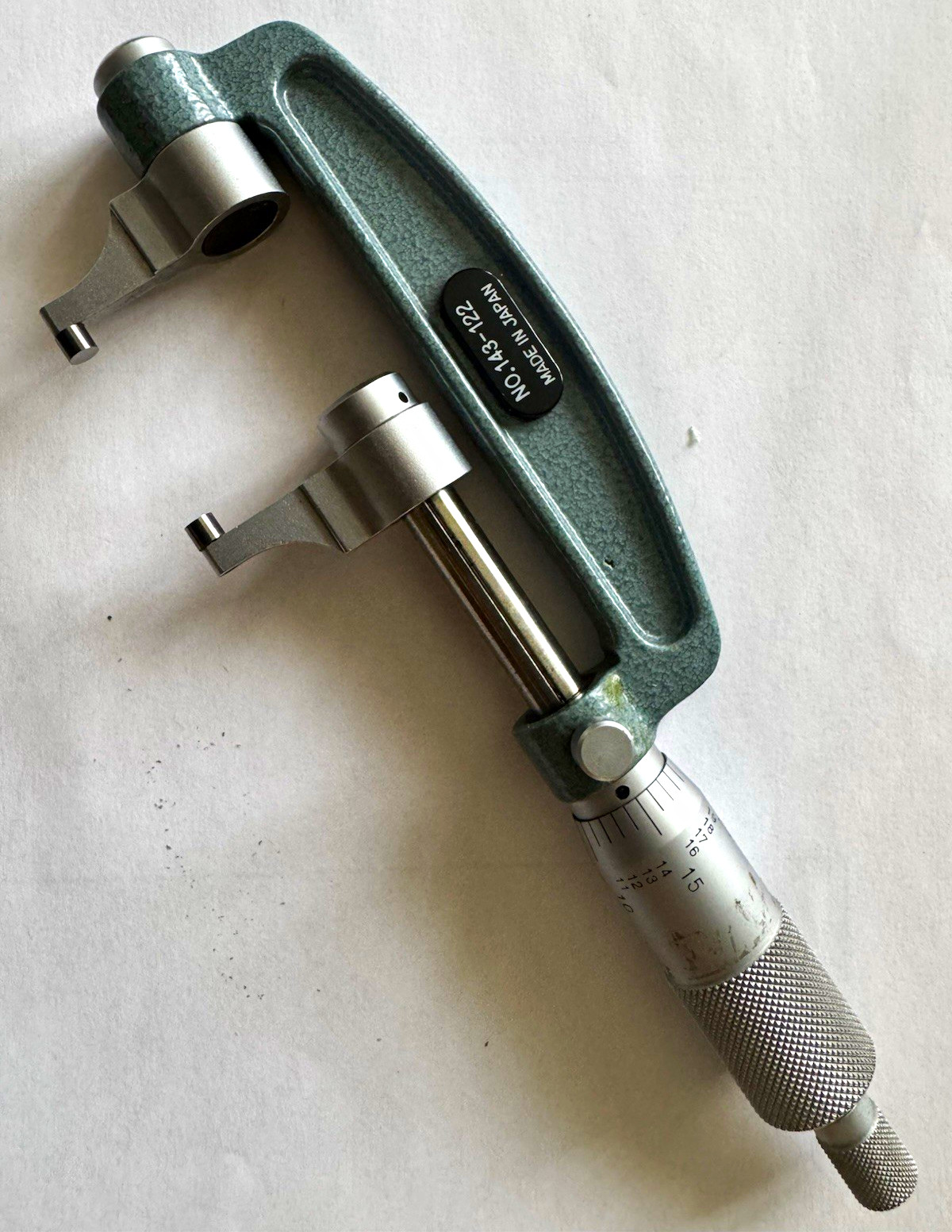Mitutoyo 143-122 Mechanical Outside Micrometer 0-1 in Range 0.00100 in