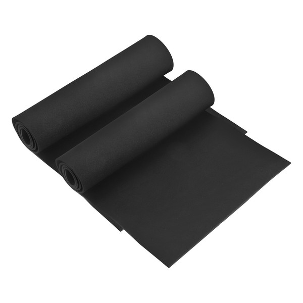 "Hochdichte Eva-Schaumstoffplatten 4Mm FüR Diy, 39X13\", 2 Rollen, Schwarz"-image