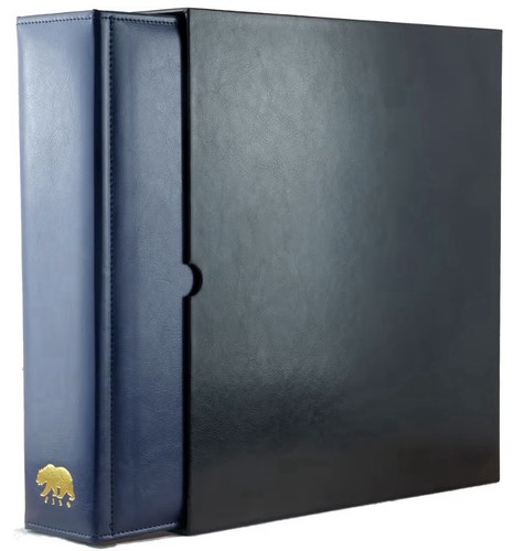 Graded (Slabbed) Coin Binder (Album) w/BLACK Slipcase & 4 ENCAP Holder Pages