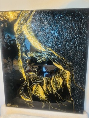 3D Textured Christ Painting Heavy Texture Wall Art