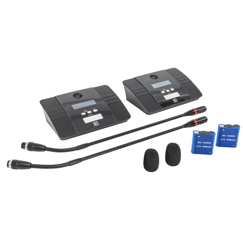 BST HTX-28D Delegierten-Mikrofon Set UHF Zentraleinheit Party Show DJ Bühne Rede - Bild 2 von 4