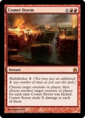MTG Comet Storm, Commander 2011, Heavily Played, English
