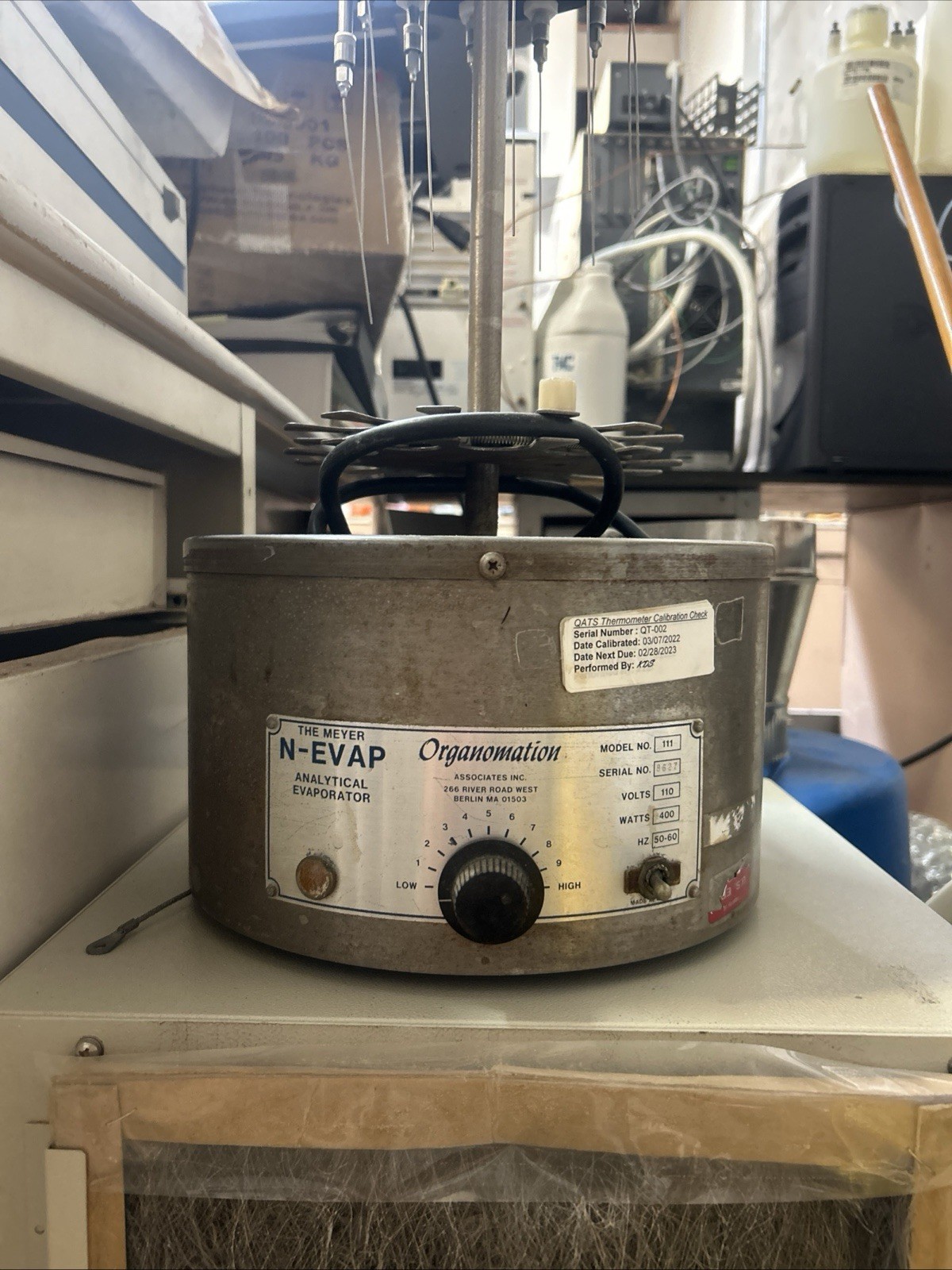 Organomation N-EVAP analytical evaporator