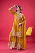 SALWAR KAMEEZ PAKISTANI INDIAN WEDDING PARTY WEAR DRESS BOLLYWOOD SUIT PLAZO