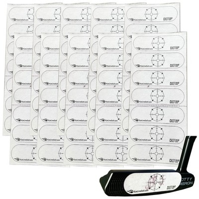 EyeLine Golf Putter Impact Tape Schlägerkopf Etiketten Übungs Putt Recorder Set