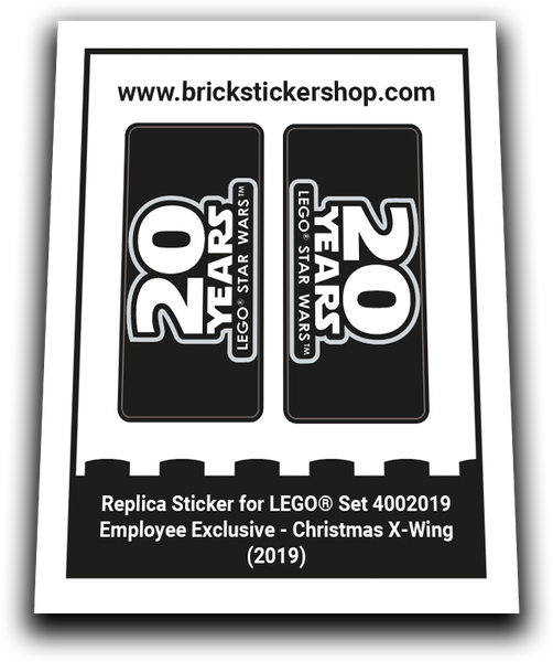 Replacement Sticker For Set 4002019 - Employee Exclusive - Christmas X-Wing-image