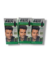 Just for Men H-55 REAL BLACK Hair color Shampoo In  3 pack  green