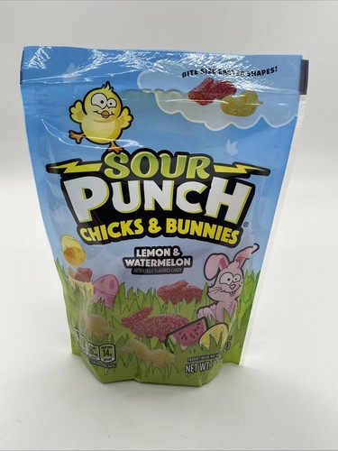 Sour Punch Chicks & Bunnies Spring Candy Pack Sealed & Fresh! Lemon And Melon - Picture 1 of 7