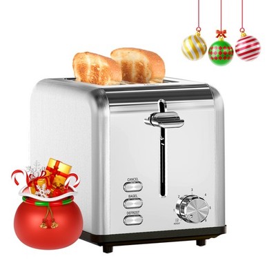 HealSmart 2-Slice Stainless Steel Toaster, 6 Browning Setting and 3 Function ...