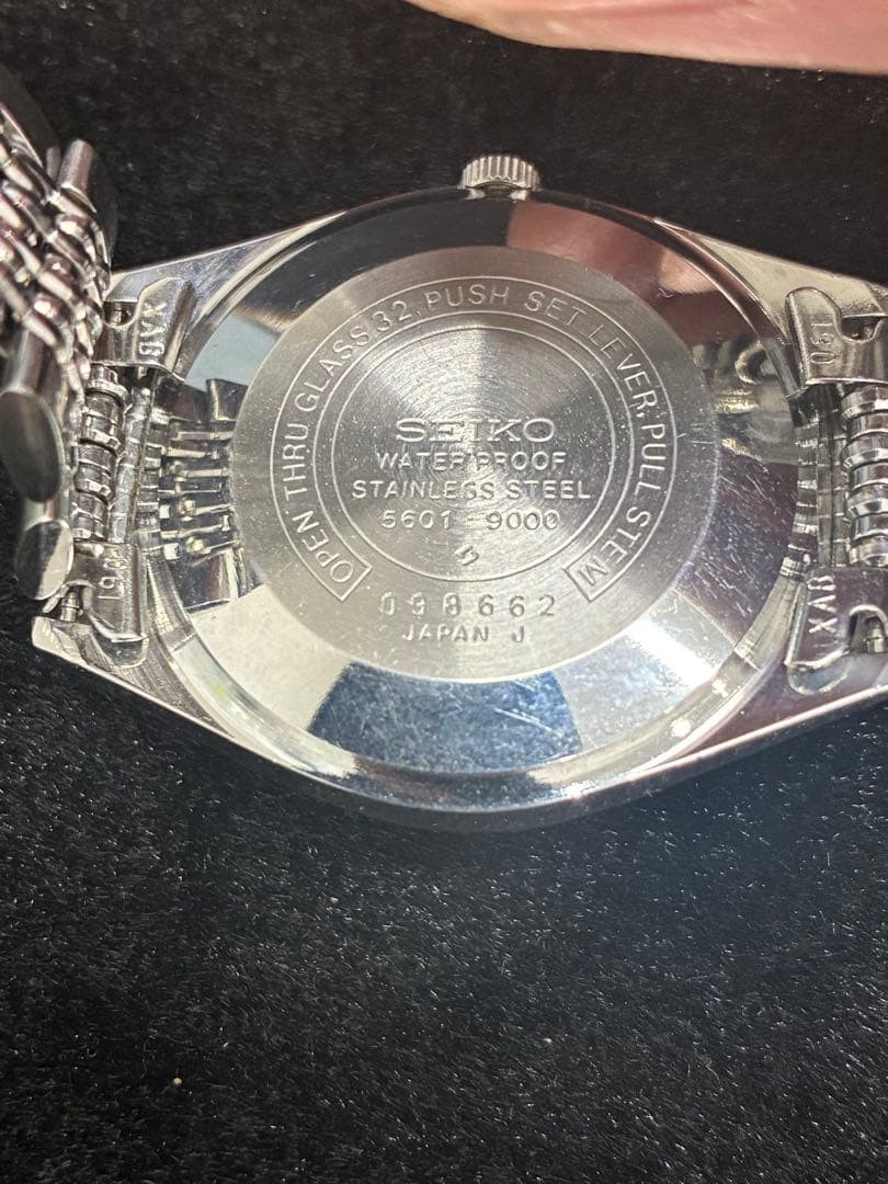 SEIKO Lord Matic 5601 9000 23 Jewels Automatic Mens Watch 34mm Vintage Authentic image 4