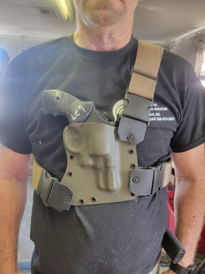 #ad Ruger LCR Chest Sling amp; Holster SZ 4X 60quot; 2quot; webbing $114.75