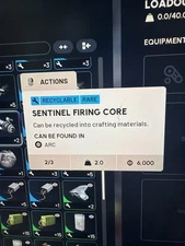 Sentinel firing Core Arc Raiders