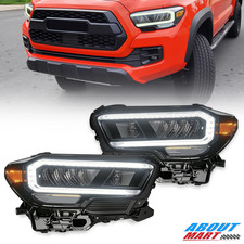 Full Led Headlights For 2020-2022 2023 Toyota Tacoma Limited Chrome Headlamp Set Full Led Headlights For 2020-2022 2023 Toyota Tacoma Limited Chrome Headlamp Set