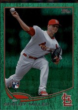 2013 Topps #305 Shelby Miller RC Cardinals Rookie Card. rookie card picture