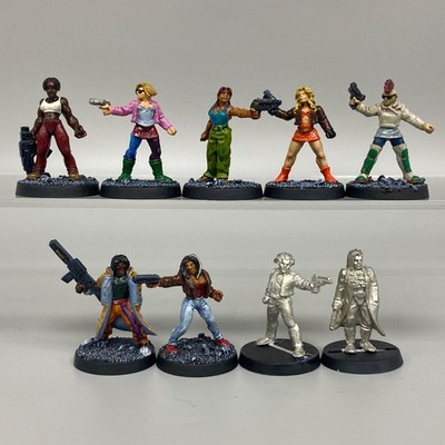 9 I-KORE VOID MILITIA CYBERPUNK STREET GANG METAL MINIATURES SCI-FI WARGAME VASA