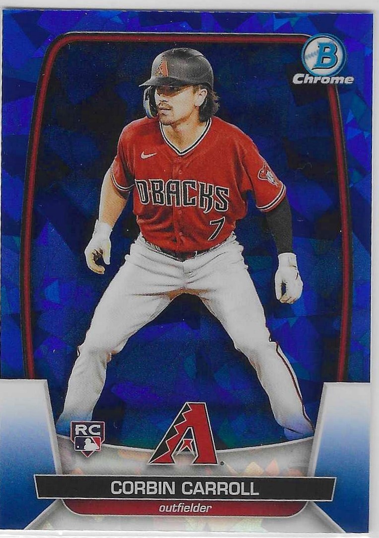2023 BOWMAN CHROME SAPPHIRE EDITION CORBIN CARROLL #5 ROOKIE CARD