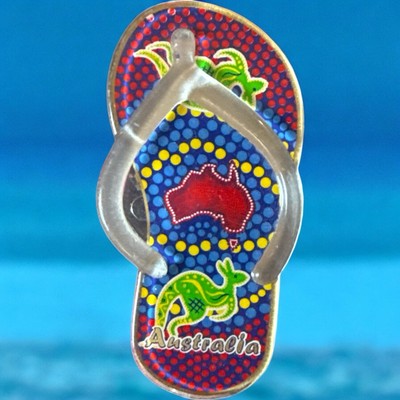 Australian Flipflop Clip Refrigerator Magnet -