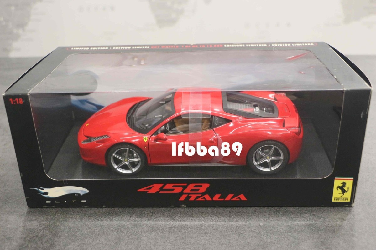 HOTWHEELS ELITE 1/18 FERRARI 458 F458 精細版 法拉利 | eBay