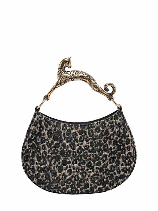 Lanvin - Women - Shoulder bag with leopard handle - Brown 455790₽
