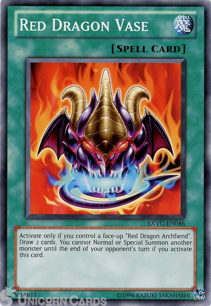 EXVC-EN046 Red Dragon Vase Common UNL Edition Mint Yu-Gi-Oh! Card