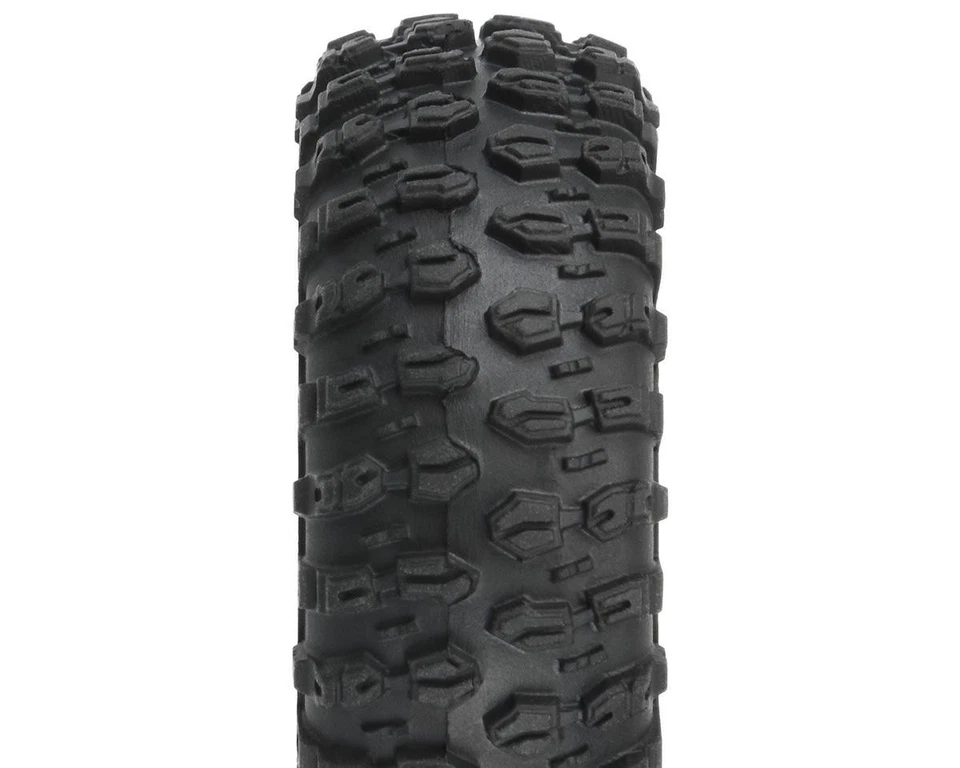 Pro-Line Axial SCX24 1.0" Hyrax Pre-Mounted Tires w/Black Impulse Wheel (4) - Image 2 of 3