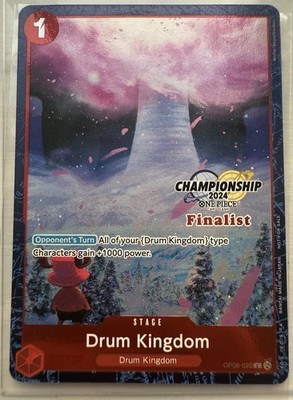 Drum Kingdom Finalist Championship 2024 One Piece Tournament Promo NM condition