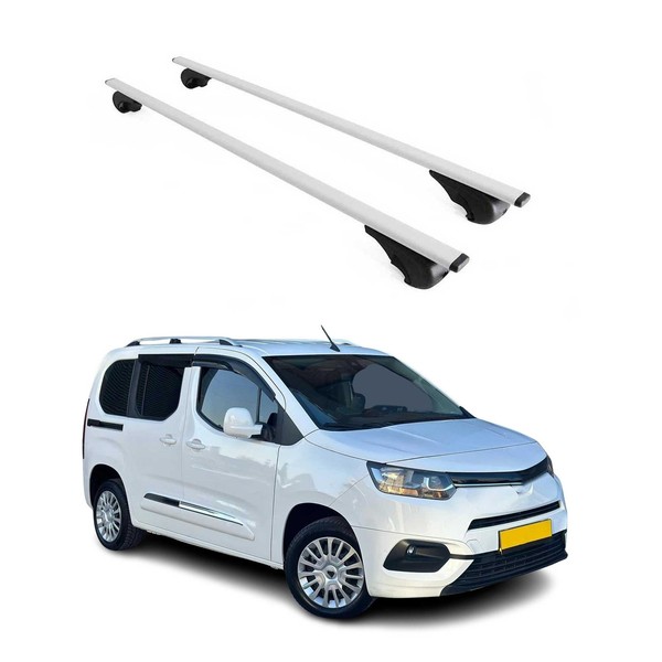 DachträGer GrundtäGer FüR Toyota Proace City 2019-2026 75Kg Metall Silber 2 Tlg-image
