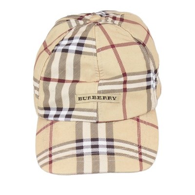 Vintage Burberry Baseball Cap Herren Größe O/S Beige Nova Check