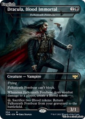 Dracula, Blood Immortal - Falkenrath Forebear EN [VOW - 334] - NM TCG MTG