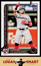 Andres Chaparro 2025 Topps #167 RC Washington Nationals